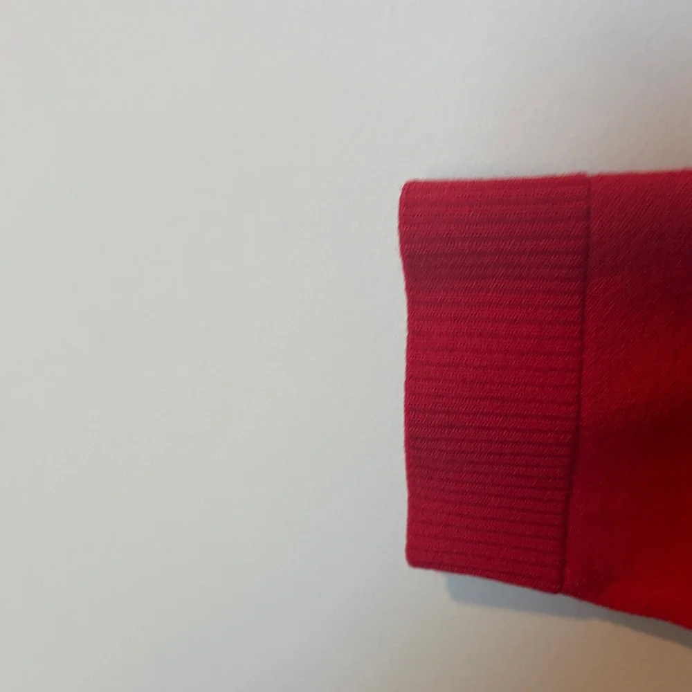 INC International concepts knit tunic Vibrant Red Lace-Up Top - Picture 3 of 5